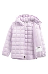 The North Face Kids' Thermoball Eco Hooded Jacket In Lavender Fog