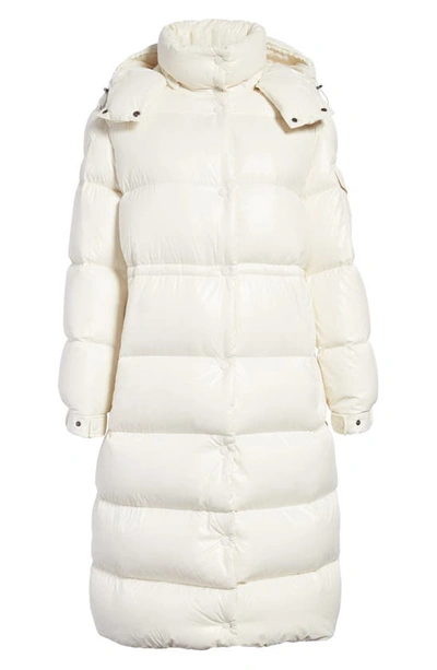 Moncler Cavettaz Recycled Nylon Down Coat In Natural