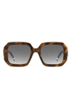 Missoni 50mm Square Sunglasses In Havana Grey/ Grey Shaded