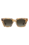 Missoni 56mm Rectangular Sunglasses In Beige Pattern/ Brown Gradient