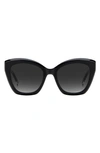 Missoni 54mm Cat Eye Sunglasses In Black/ Grey Shaded
