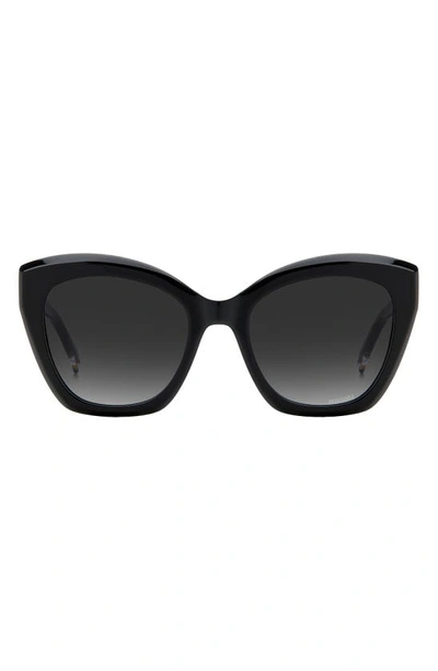 Missoni 54mm Cat Eye Sunglasses In Black/ Grey Shaded