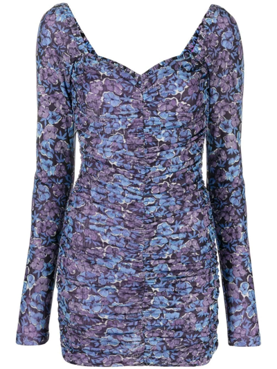 Rotate Birger Christensen Blue Jersey Short Dress