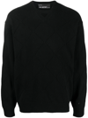 Neil Barrett Diamond-pattern Jumper In Black