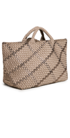 Naghedi St Barths Large Plaid Tote In Sunkissed