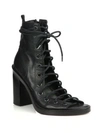 ANN DEMEULEMEESTER Leather Lace-Up Boot Sandals