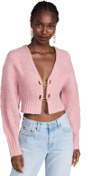 Cult Gaia Casella Hook-fastening Cropped Cardigan In Jaipur