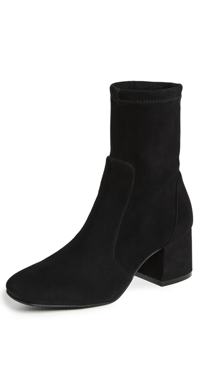 Stuart Weitzman 60mm Sleek Sock Booties In Black