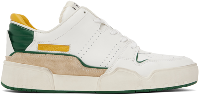 Isabel Marant Emreeh Suede-trimmed Leather Sneakers In White