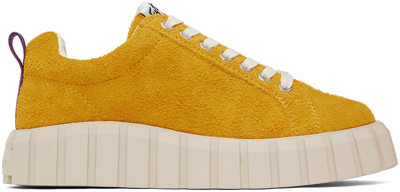 Eytys Yellow Odessa Low-top Suede Sneakers