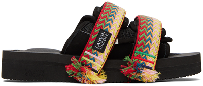 Lanvin Black Suicoke Edition Slip-on Sandals