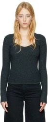 ISABEL MARANT GRAY BAILEY SWEATER