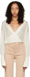 Gauge81 Off-white Sabinas V-neck Blouse In Ivory