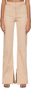 Gauge81 Boise Split Cuff Flared Pants In Natural