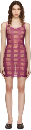 Knwls Purple Vortex Minidress In Purple
