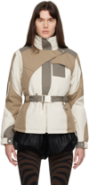 HELIOT EMIL SSENSE EXCLUSIVE BEIGE & grey JACKET