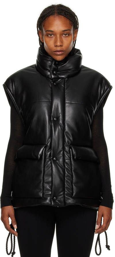 Nanushka Black Jovan Vegan Leather Vest