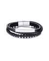 STEPHEN OLIVER SILVER PLATED 34.50 CT. TW. ONYX BRACELET