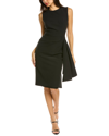 Kay Unger Raven Midi Dress In Black