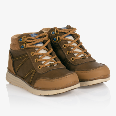 Mayoral Kids' Boys Brown Suede Boots
