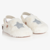MAYORAL GIRLS WHITE FAUX FUR SLIPPERS