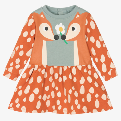 Stella Mccartney Kids Baby Girls Orange Deer Dress