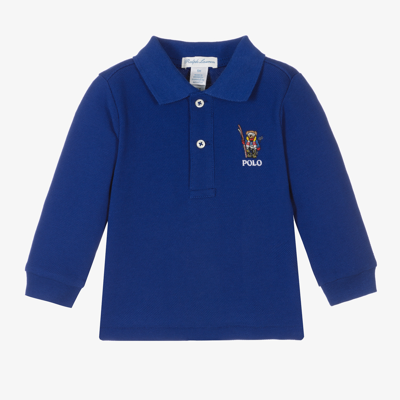 Ralph Lauren Baby Boys Blue Logo Polo Shirt