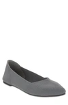 Mia Kerri Pointed Toe Flat In Cool Gray