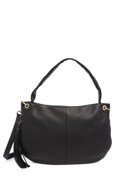 Hobo Vale Leather Shoulder Bag In Black