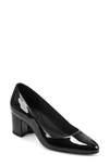 Easy Spirit Women's Eflex Cosma Slip-on Block Heel Dress Pumps In Black Patent