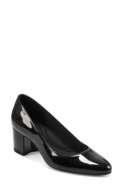 Easy Spirit Women's Eflex Cosma Slip-on Block Heel Dress Pumps In Black Patent