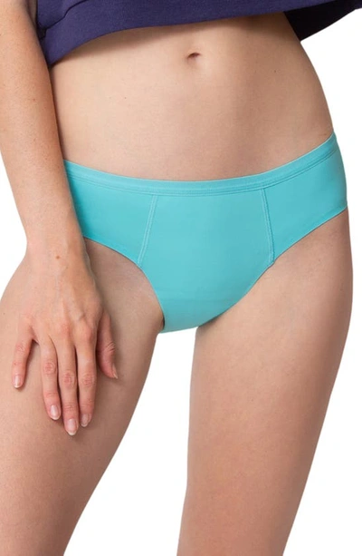 Proof Teen Period & Leak  Super Heavy Absorbency Hipster Panties In Teal