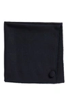 CLIFTON WILSON TEXTURED WOOL POCKET SQUARE