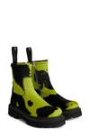 Camperlab Black & Green Eki Ankle Boots In Green/ Black