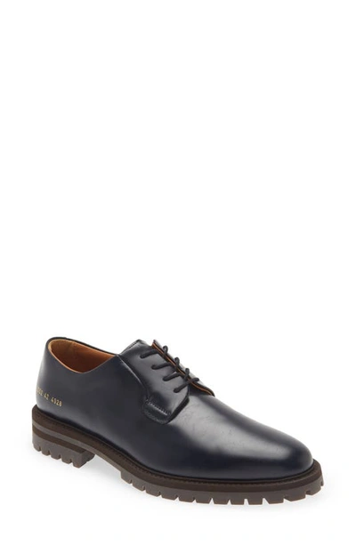 Common Projects Lug Sole Derby In Navy