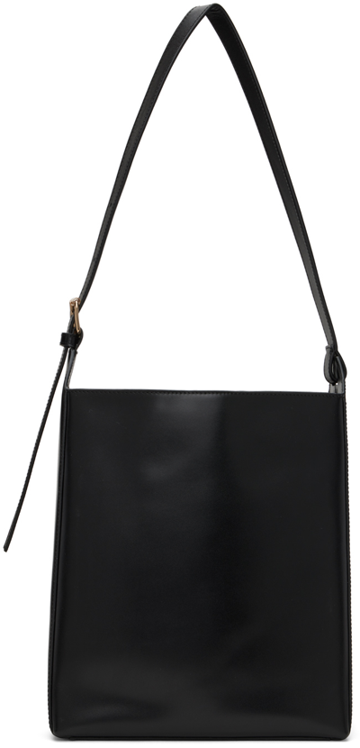 A.p.c. Sac Virginie Smooth Leather Shoulder Bag In Black