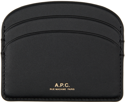 Apc Black Demi-lune Card Holder In Lzz Black