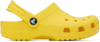 CROCS YELLOW CLASSIC CLOGS