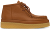 Chloé Jamie Textured-leather Ankle Boots In 242 Caramello