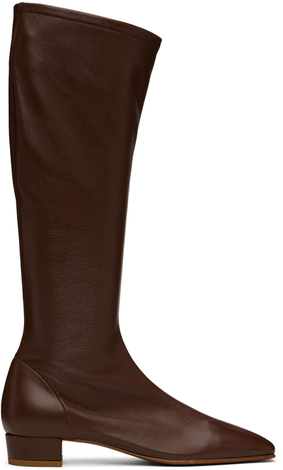 By Far Brown Edie Boots In Seq Sequoia