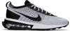 Nike Gray Air Max Flynit Racer Sneakers In Pure Platinum/black-