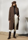 Polo Ralph Lauren Karima Glen Plaid Double-faced Wool Coat In Brown Multi