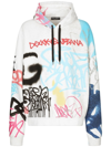 Dolce & Gabbana Loom 56 Felpa Stampa Graffiti Colorata In Multicolour