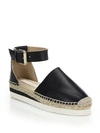 SEE BY CHLOÉ WOMEN'S GLYN LEATHER FLATFORM ESPADRILLES,0400088855688