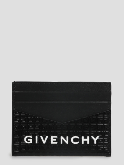 Givenchy G-essentials Leather Card Holder In Black