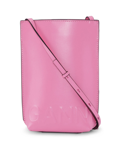 ganni mini crossbody logo bag