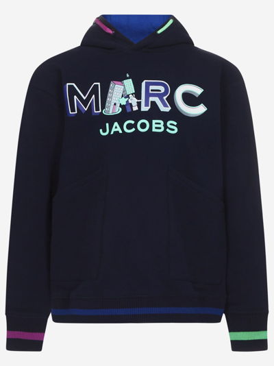 Little Marc Jacobs Kids' Sweatshirt In Blue
