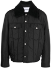 Ambush Logo-embossed Padded Short Jacket In Nero