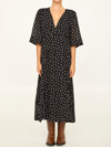 GANNI POLKA DOT MIDI DRESS