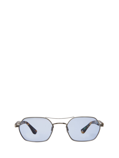 Garrett Leight Goldie Sun Brushed Silver - Bio Spotted Tortoise Sunglasses